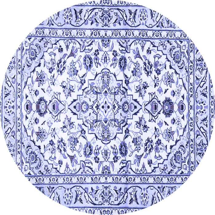 Round Persian Blue Traditional Rug, tr4540blu