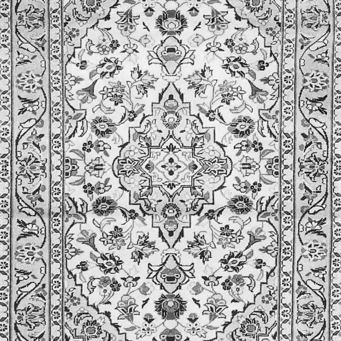 Serging Thickness of Machine Washable Persian Gray Traditional Rug, wshtr4540gry