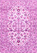 Machine Washable Persian Pink Traditional Rug, wshtr4540pnk