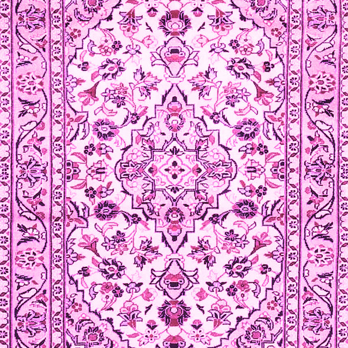 Machine Washable Persian Pink Traditional Rug, wshtr4540pnk