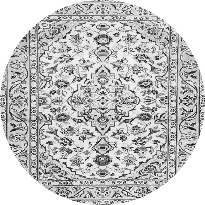 Machine Washable Persian Gray Traditional Rug, wshtr4540gry