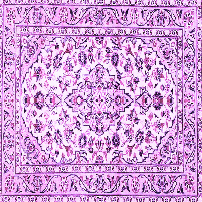 Square Machine Washable Persian Purple Traditional Area Rugs, wshtr4540pur