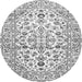 Square Persian Gray Traditional Rug, tr4540gry
