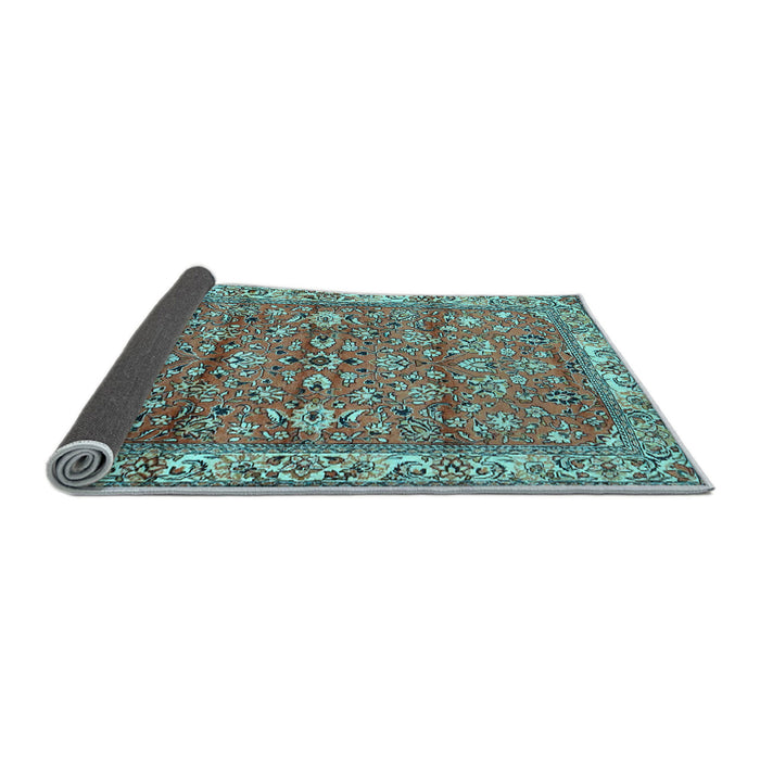 Sideview of Persian Light Blue Traditional Rug, tr4541lblu