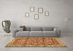 Machine Washable Persian Brown Traditional Rug in a Living Room,, wshtr4541brn