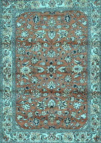 Persian Light Blue Traditional Rug, tr4541lblu