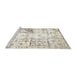 Sideview of Machine Washable Traditional Champagne Beige Rug, wshtr4542