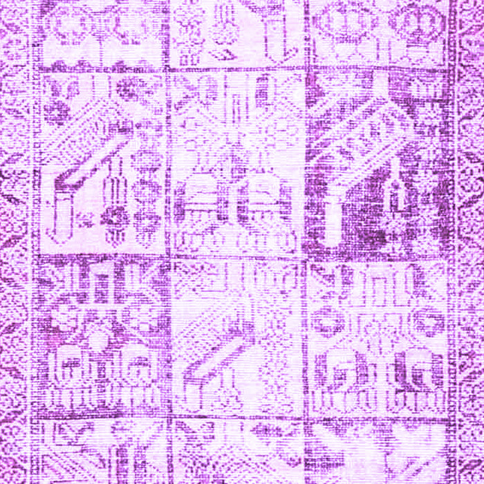 Machine Washable Persian Purple Traditional Area Rugs, wshtr4542pur