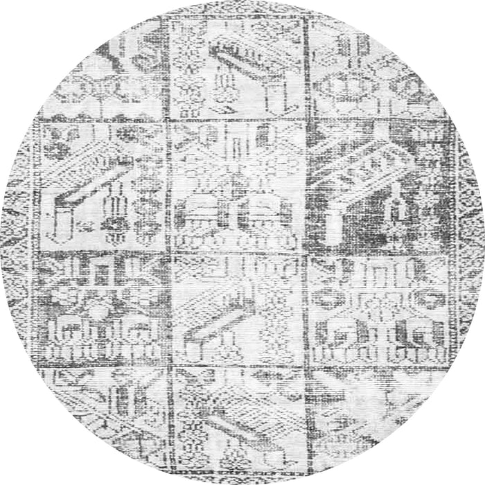 Square Persian Gray Traditional Rug, tr4542gry