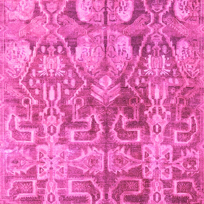Machine Washable Persian Pink Traditional Rug, wshtr4543pnk
