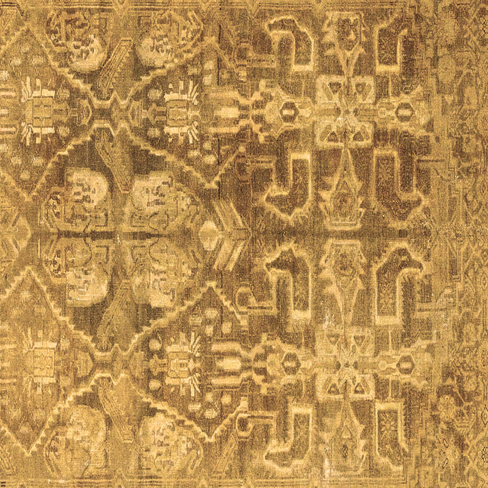 Square Persian Brown Traditional Rug, tr4543brn