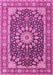 Medallion Pink Traditional Rug, tr4544pnk