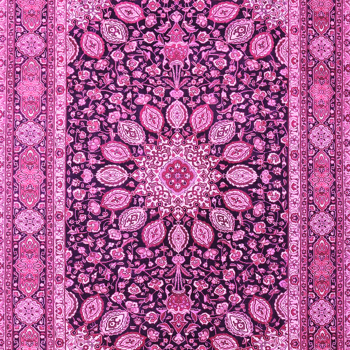 Medallion Pink Traditional Rug, tr4544pnk