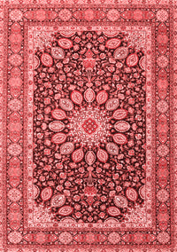 Medallion Red Traditional Rug, tr4544red