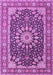 Medallion Purple Traditional Rug, tr4544pur