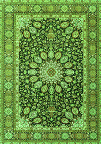 Medallion Green Traditional Rug, tr4544grn