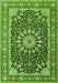 Medallion Green Traditional Rug, tr4544grn