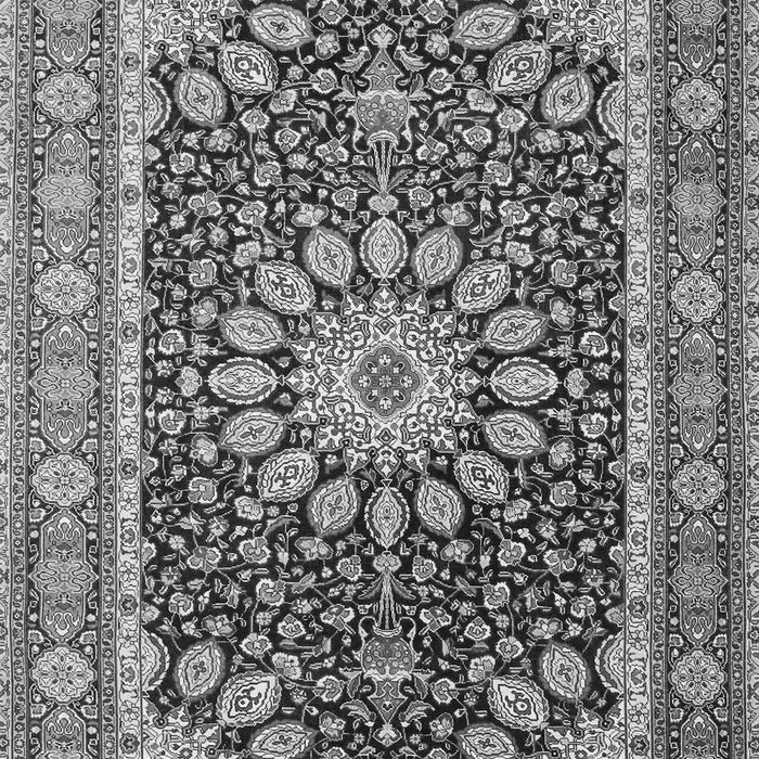 Medallion Gray Traditional Rug, tr4544gry