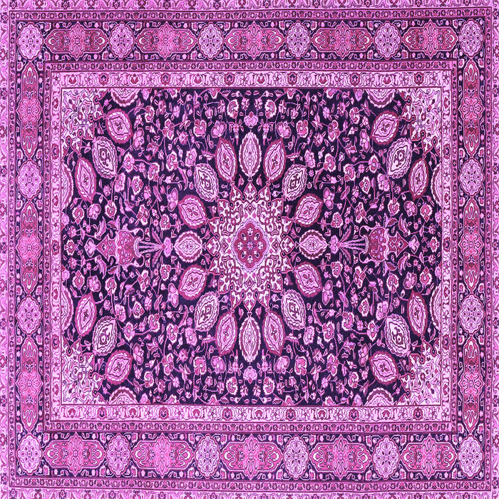 Square Medallion Purple Traditional Rug, tr4544pur