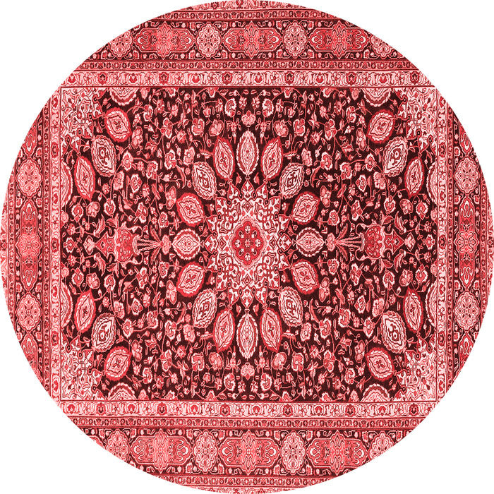 Medallion Red Traditional Rug, tr4544red