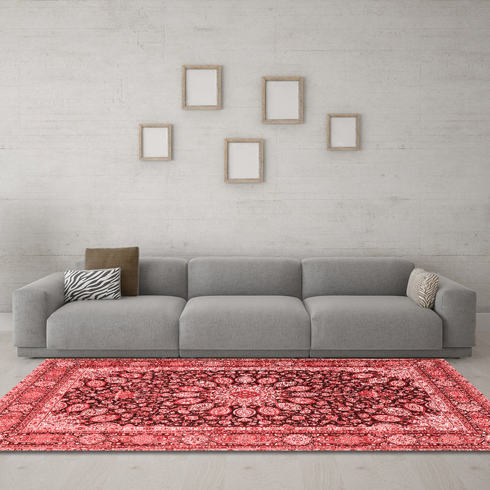 Traditional Red Washable Rugs