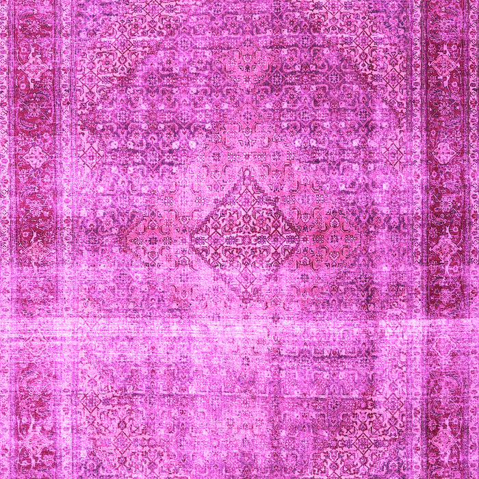 Machine Washable Persian Pink Traditional Rug, wshtr4545pnk