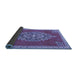 Sideview of Medallion Blue Traditional Rug, tr4546blu