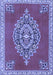 Medallion Blue Traditional Rug, tr4546blu