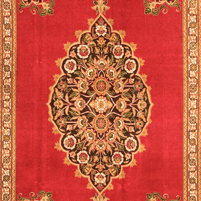 Medallion Orange Traditional Rug, tr4546org