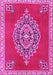 Medallion Pink Traditional Rug, tr4546pnk