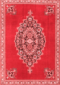 Medallion Red Traditional Rug, tr4546red