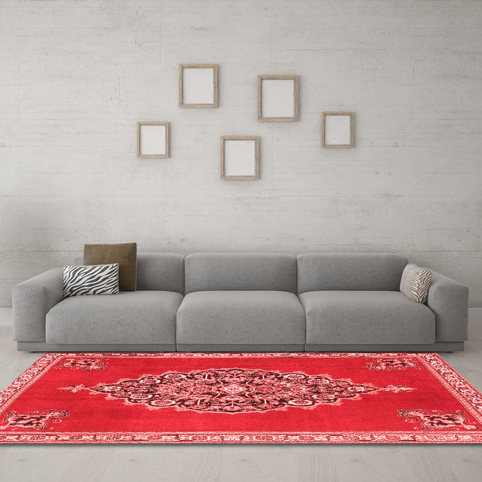 Traditional Red Washable Rugs