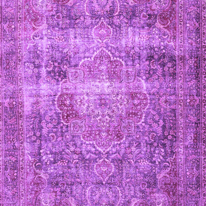 Medallion Purple Traditional Rug, tr4547pur