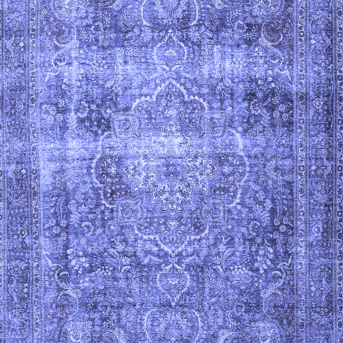 Medallion Blue Traditional Rug, tr4547blu
