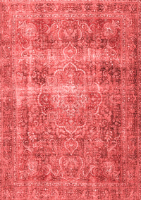 Medallion Red Traditional Rug, tr4547red