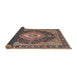 Sideview of Traditional Red Brown Medallion Rug, tr4548