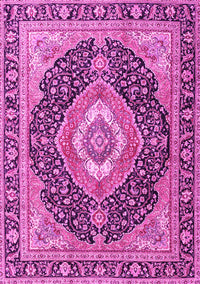 Medallion Pink Traditional Rug, tr4548pnk