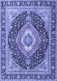 Medallion Blue Traditional Rug, tr4548blu