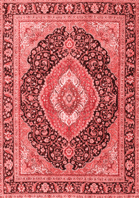 Medallion Red Traditional Rug, tr4548red