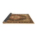 Sideview of Medallion Brown Traditional Rug, tr4548brn