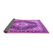 Sideview of Medallion Purple Traditional Rug, tr4548pur