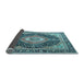 Sideview of Medallion Light Blue Traditional Rug, tr4548lblu