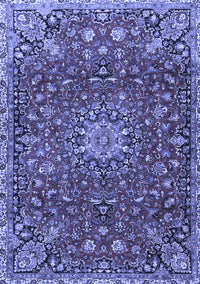 Medallion Blue Traditional Rug, tr4549blu