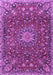 Medallion Purple Traditional Rug, tr4549pur