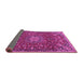 Sideview of Medallion Pink Traditional Rug, tr4549pnk