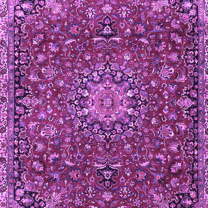Machine Washable Medallion Purple Traditional Area Rugs, wshtr4549pur