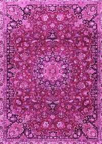 Medallion Pink Traditional Rug, tr4549pnk