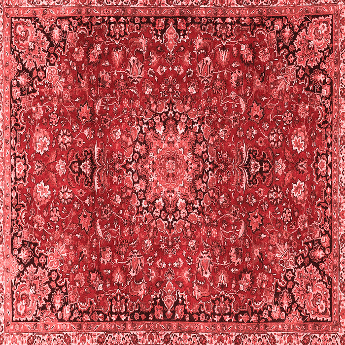 Medallion Red Traditional Rug, tr4549red