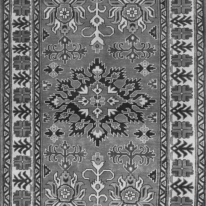 Geometric Gray Traditional Rug, tr454gry