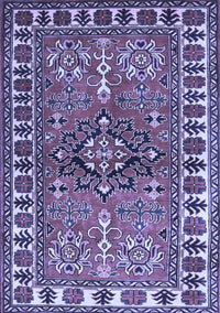 Geometric Blue Traditional Rug, tr454blu